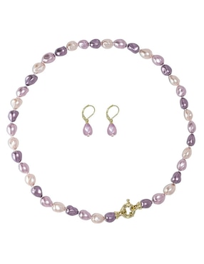 Aretes y collar Arette Perlas de Mallorca perla