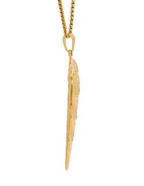Collar con dije de hoja Oro Angelus