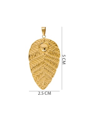 Collar con dije de hoja Oro Angelus