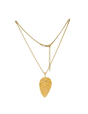 Collar con dije de hoja Oro Angelus