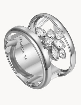 Imagen de producto Anillo de flor Apodemia P 925 de plata circonita brillante