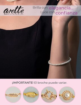 Pulsera Arette con perla Perlas De Mallorca