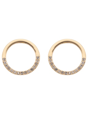 Arracadas Nine West con acabado brillante
