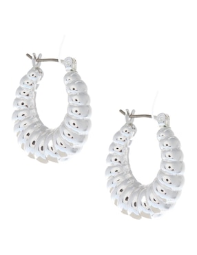 Aretes de óvalo Napier con acabado brillante