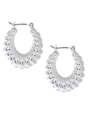 Aretes de óvalo Napier con acabado brillante