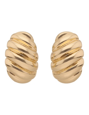 Aretes de nudo Napier con acabado brillante