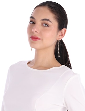 Arracadas Nine West con acabado brillante