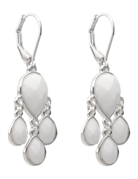 Aretes de gota Napier con acabado brillante