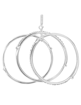 Set de pulsera Nine West Twisted Crystal Stones