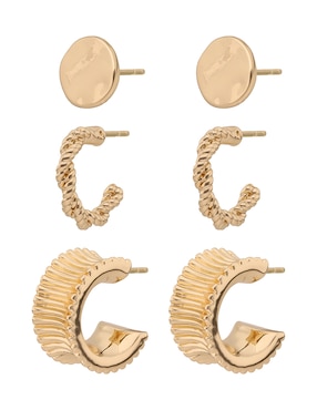 Set de aretes Napier con acabado pulido