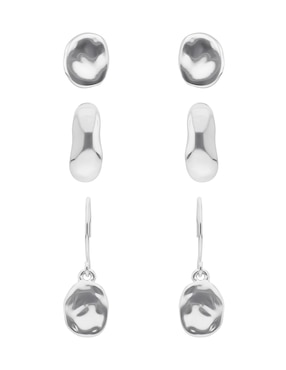 Set de aretes Nine West con acabado brillante