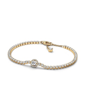 Brazalete Pandora de plata P 925 Eterna con acabado baño de oro