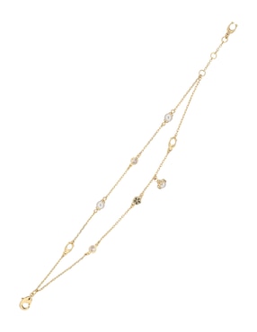 Pulsera Coach 6.1 Heritage Charming Charms con acabado brillante