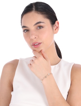 Pulsera Coach 6.1 Heritage Charming Charms con acabado brillante