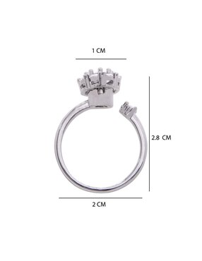 Anillo Oro Angelus zirconia brillante