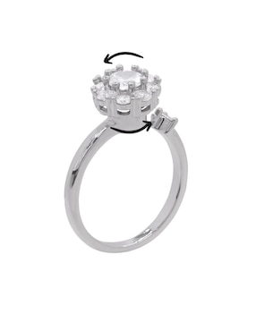 Anillo Oro Angelus zirconia brillante