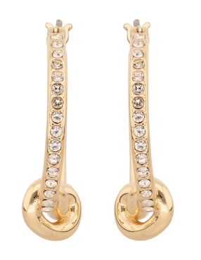Arracadas de nudo Dkny Lucy con acabado pavé cristal