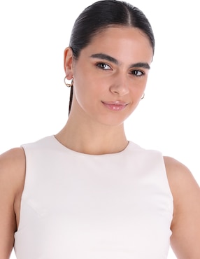 Arracadas de nudo Dkny Lucy con acabado pavé cristal