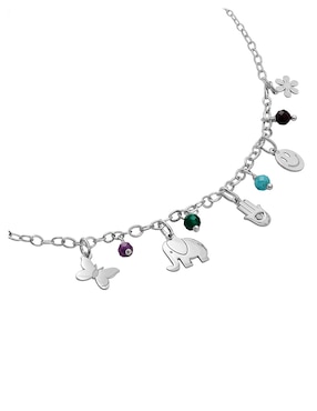 Collar Anamora Por Tanya Moss Hippie de plata P 925