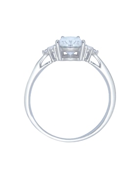 Anillo ovalado Carré Shine P 925 de plata zirconia brillante