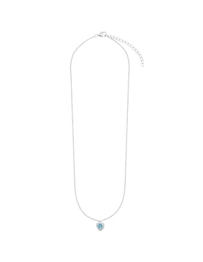 Collar con dije de corazón Carré Encanto de plata P 925