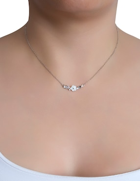 Collar de flor Carré Jardin Encantado de plata P 925