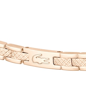 Brazalete Lacoste Metropole con acabado brillante
