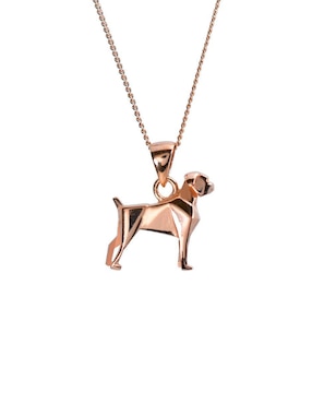 Colgante Y Dije de perro Necora origami animal planet de plata P 925