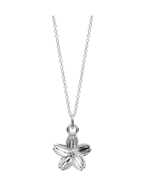 Collar con dije de flor Anante de plata P 925