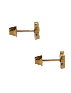 Broqueles de flor Oro Angelus con acabado brillante