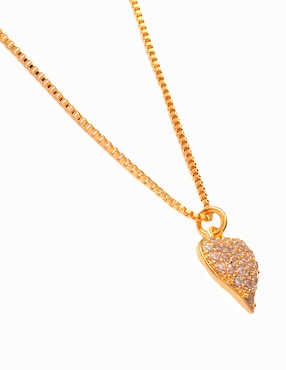 Collar de corazón Aurela 18K