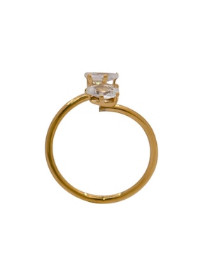 Anillo Oro Angelus zirconia brillante