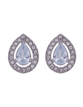 Broqueles de gota Oro Angelus con acabado pavé zirconia