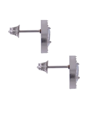 Broqueles de gota Oro Angelus con acabado pavé zirconia