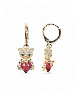 Aretes y collar Og de zirconia