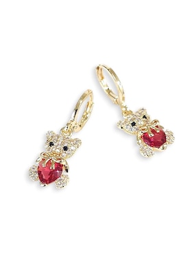 Aretes y collar Og de zirconia