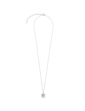 Colgante Y Dije ovalada Carré vintage de plata P 925