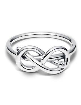 Anillo de infinito Pandora Moments P 925 de plata zirconia cúbica pulido