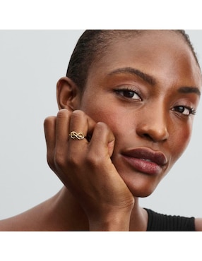 Anillo de infinito Pandora Moments de plata P 925 zirconia cúbica con acabado baño de oro
