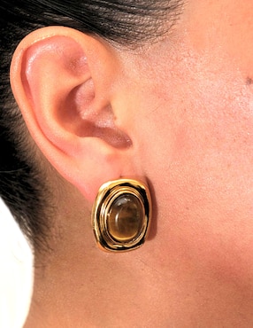 Aretes Universal Aurela 18K Classic Collection con acabado chapa de oro
