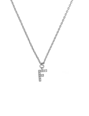 Collar de letra f Sofia Blum de plata P 925