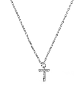 Collar de letra t Sofia Blum de plata P 925