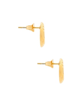 Aretes de luna Oro Angelus con acabado brillante