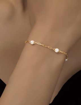Pulsera Mink de plata P 950 con acabado pulido