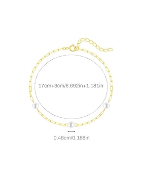 Pulsera Mink de plata P 950 con acabado pulido