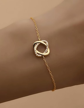 Pulsera Mink de plata P 925 con acabado brillante