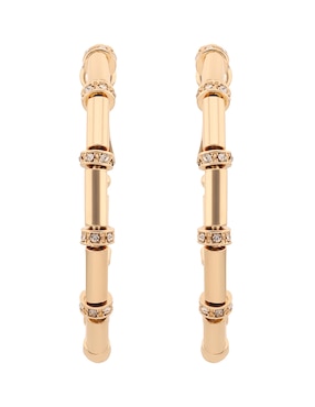 Arracadas Nine West Tunnels con acabado pavé zirconia