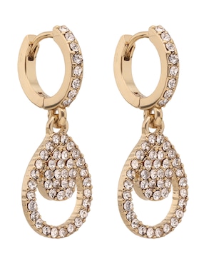 Aretes de gota Givenchy con acabado pavé cristal