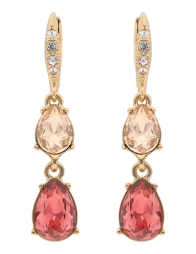 Aretes de gota Givenchy con acabado brillante cristal