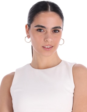 Arracadas Lauren Ralph Lauren con acabado brillante
